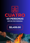 PAQUETE CUATRO ( 40 PERSONAS )
