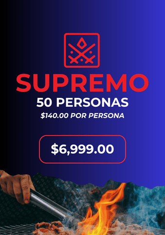 PAQUETE SUPREMO ( 50 PERSONAS )