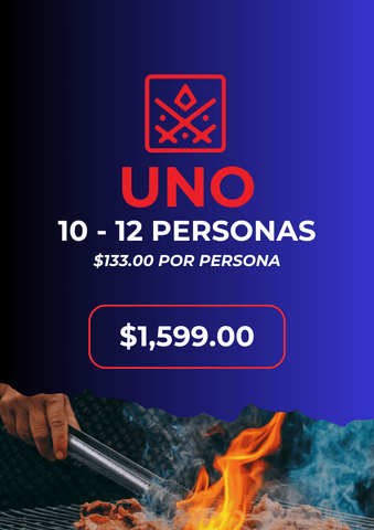 PAQUETE UNO  (10 - 12 personas)