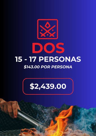 PAQUETE DOS  (15 - 17 personas)